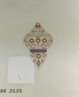 * SALE - Kirk & Bradley BB3232 Brown Jewels Ornament