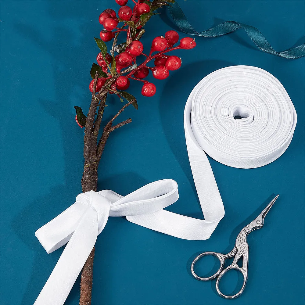 1 Roll Satin Ribbon for Hairbow DIY Party Decoration, Lt. Blue, 25yards/roll(22.86m/roll)
