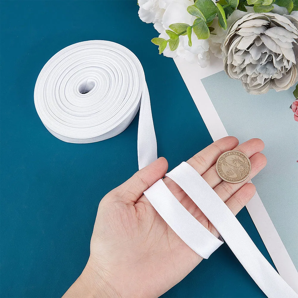 1 Roll Satin Ribbon for Hairbow DIY Party Decoration, Lt. Blue, 25yards/roll(22.86m/roll)