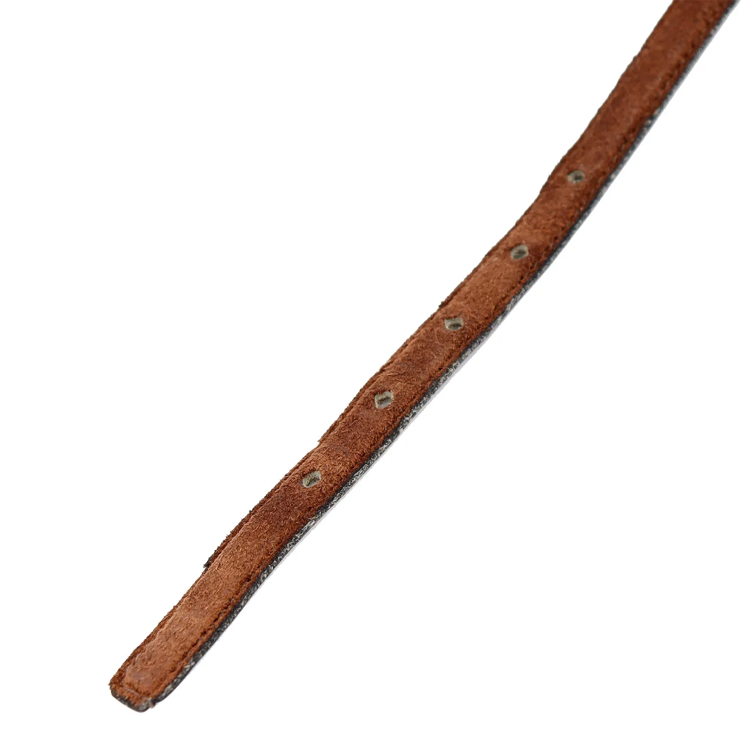 1970s Yves Saint Laurent Narrow Brown Suede Belt