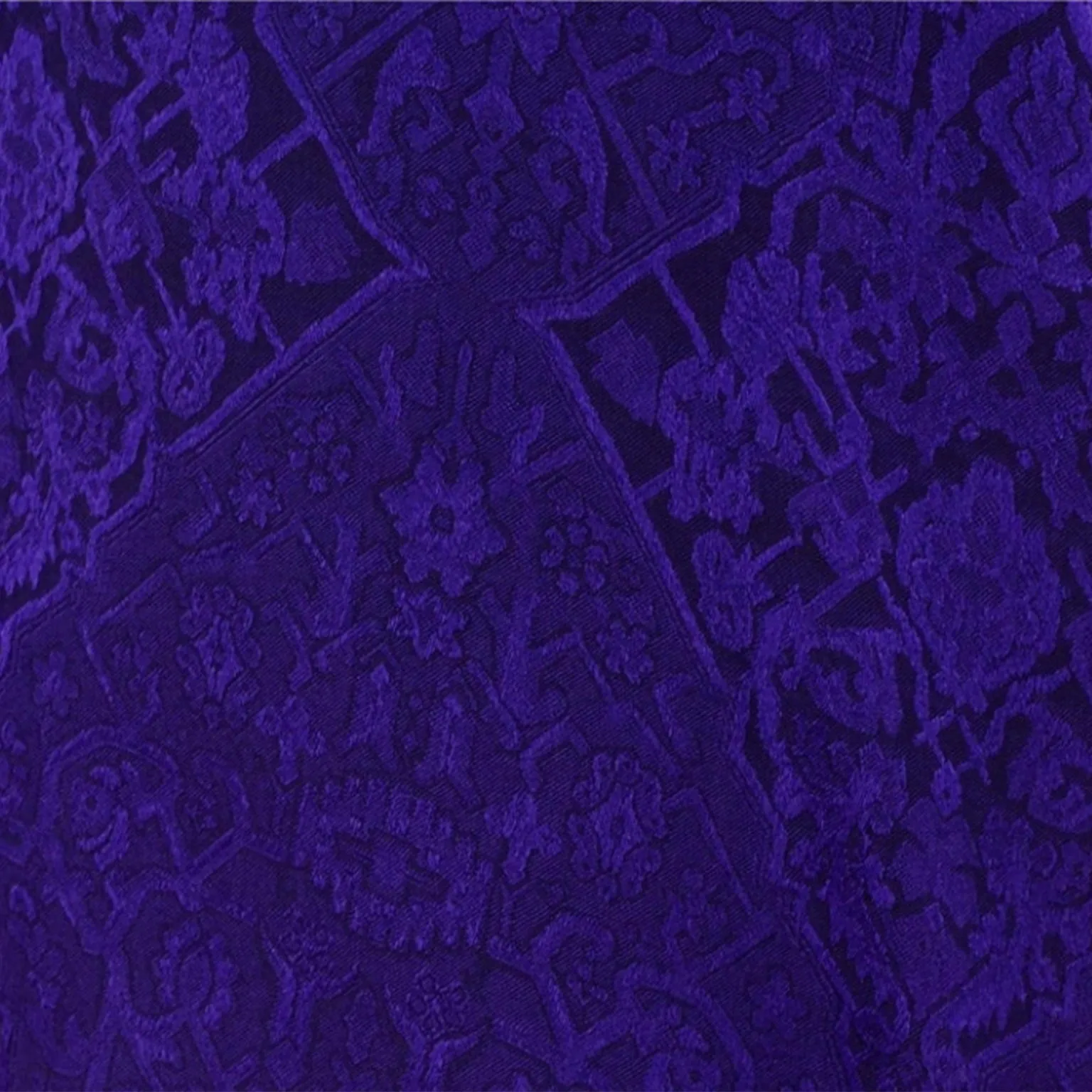 1990s Yves Saint Laurent Purple Jacquard Silk Sleeveless Top
