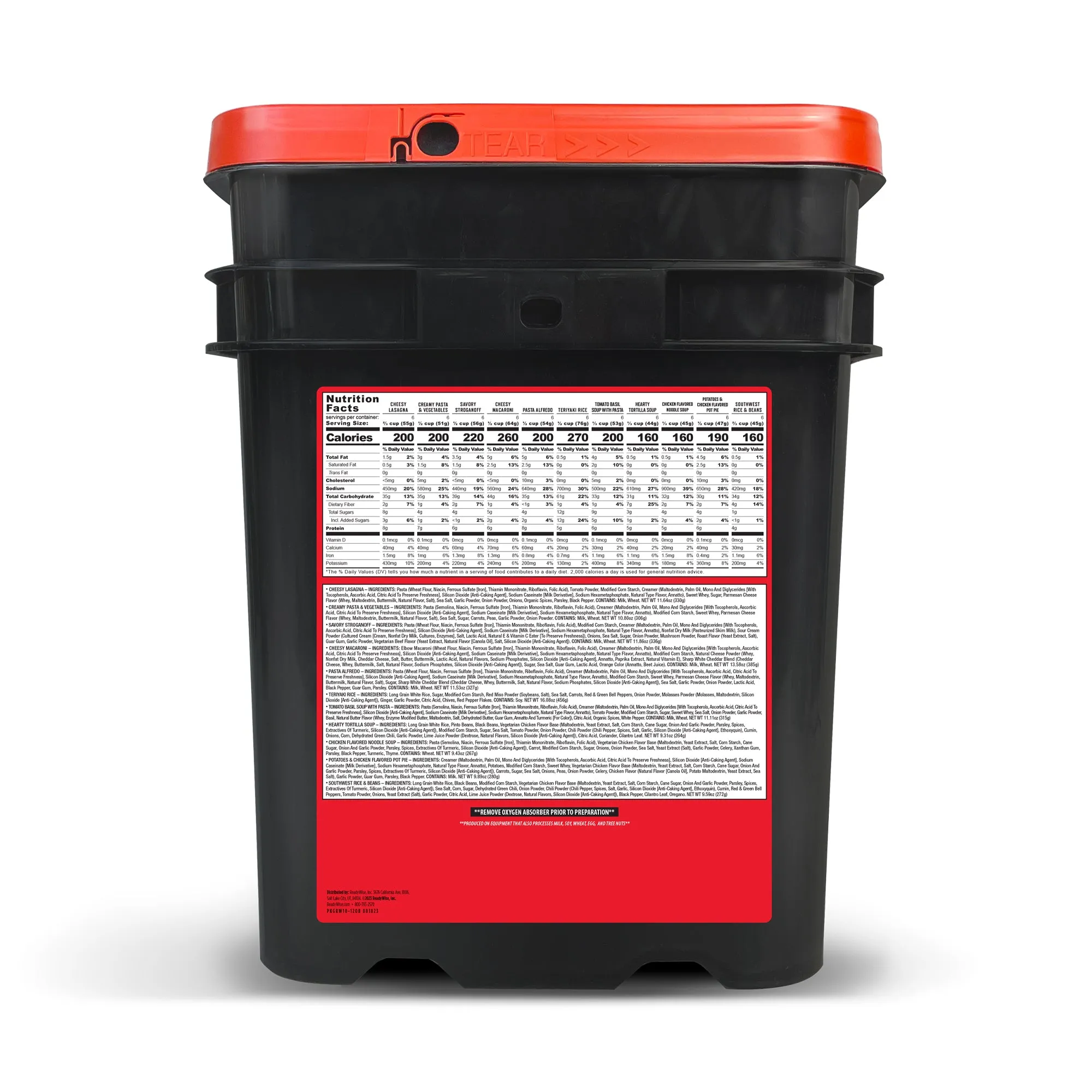240 Serving Package of Long Term Emergency Food Supply
