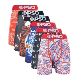 6Pcs Quick Dry Men Underwear Staple Boxers Briefs PSD Polyester Shorts Pants