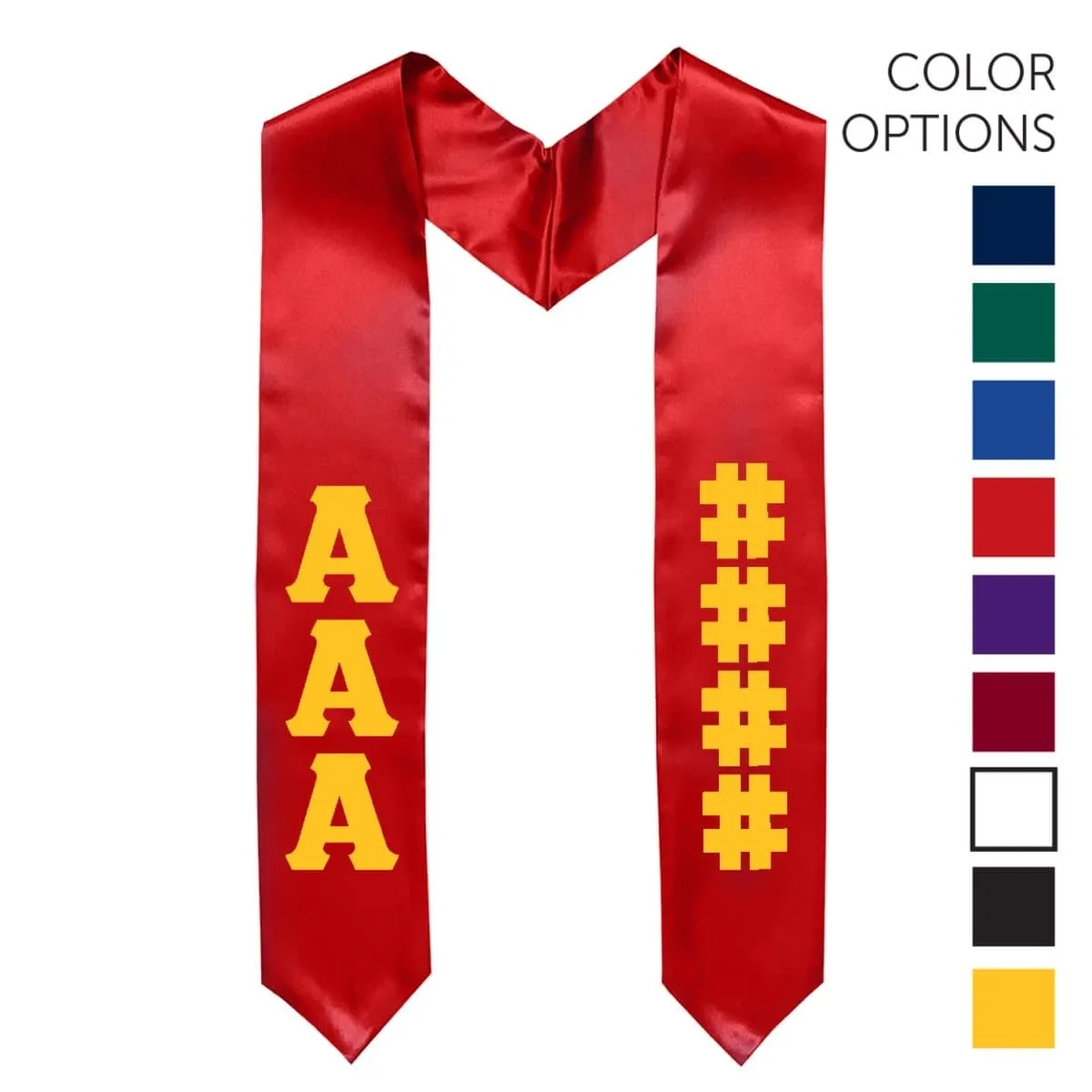 AGR Pick Your Own Colors Graduation Stole