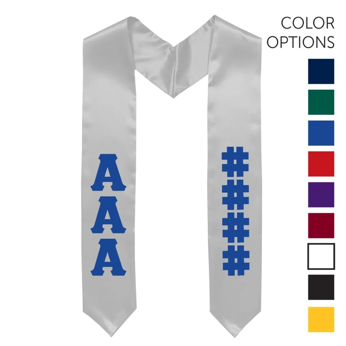 AGR Pick Your Own Colors Graduation Stole