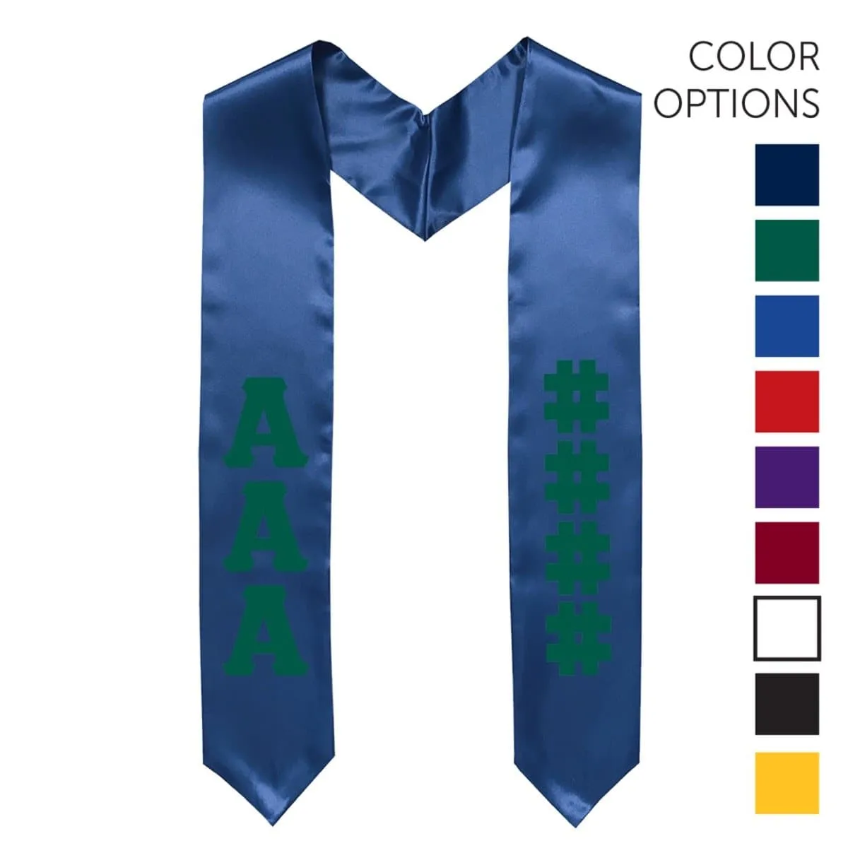 AGR Pick Your Own Colors Graduation Stole