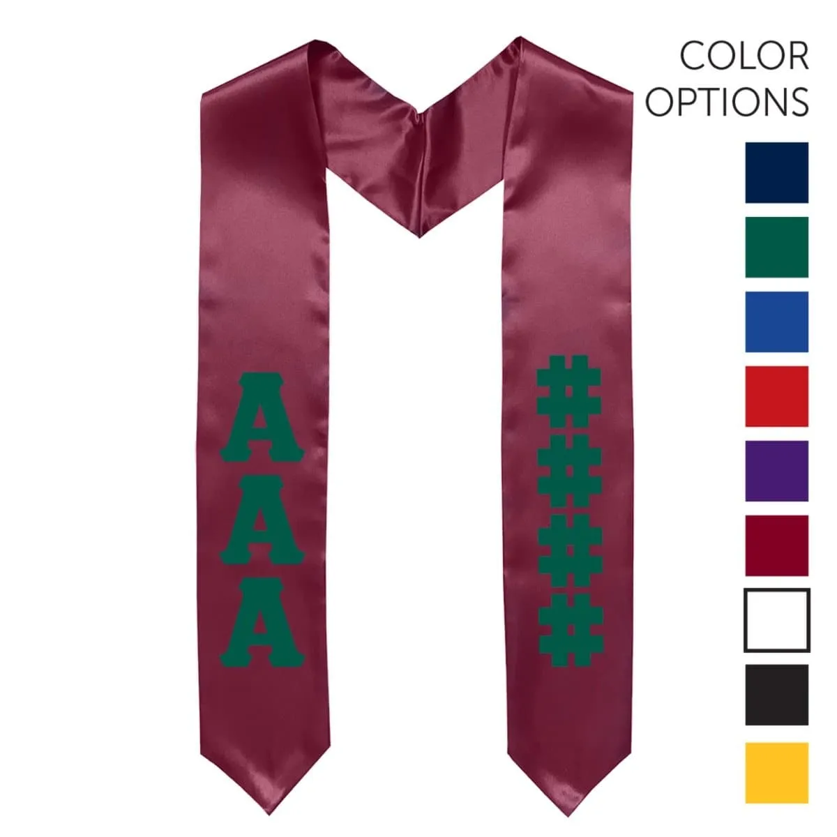 AGR Pick Your Own Colors Graduation Stole