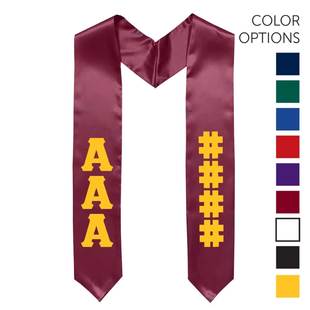 AGR Pick Your Own Colors Graduation Stole
