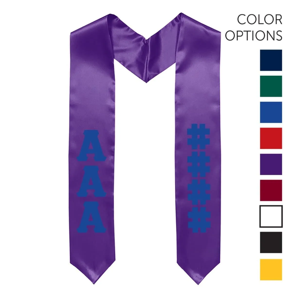 AGR Pick Your Own Colors Graduation Stole