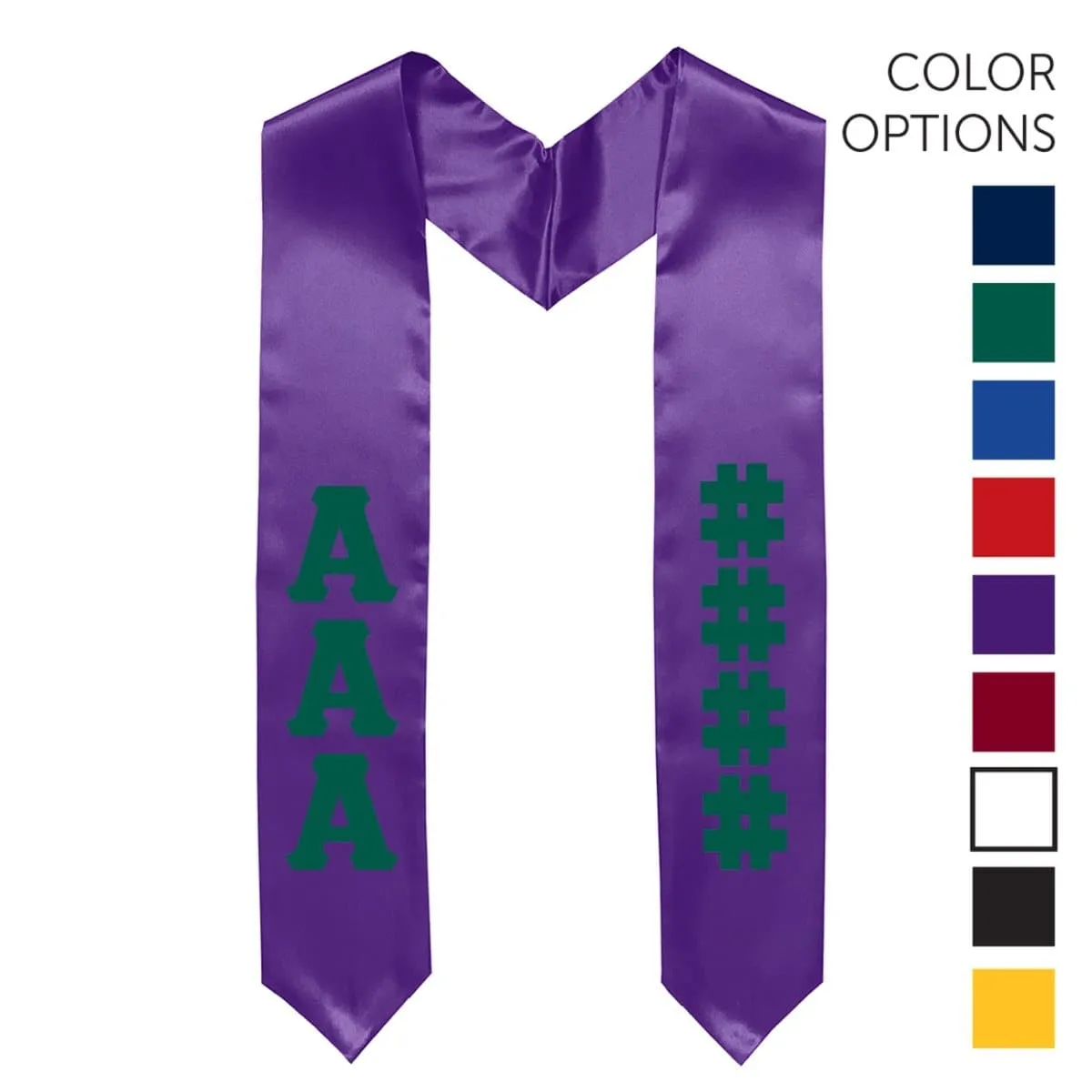 AGR Pick Your Own Colors Graduation Stole