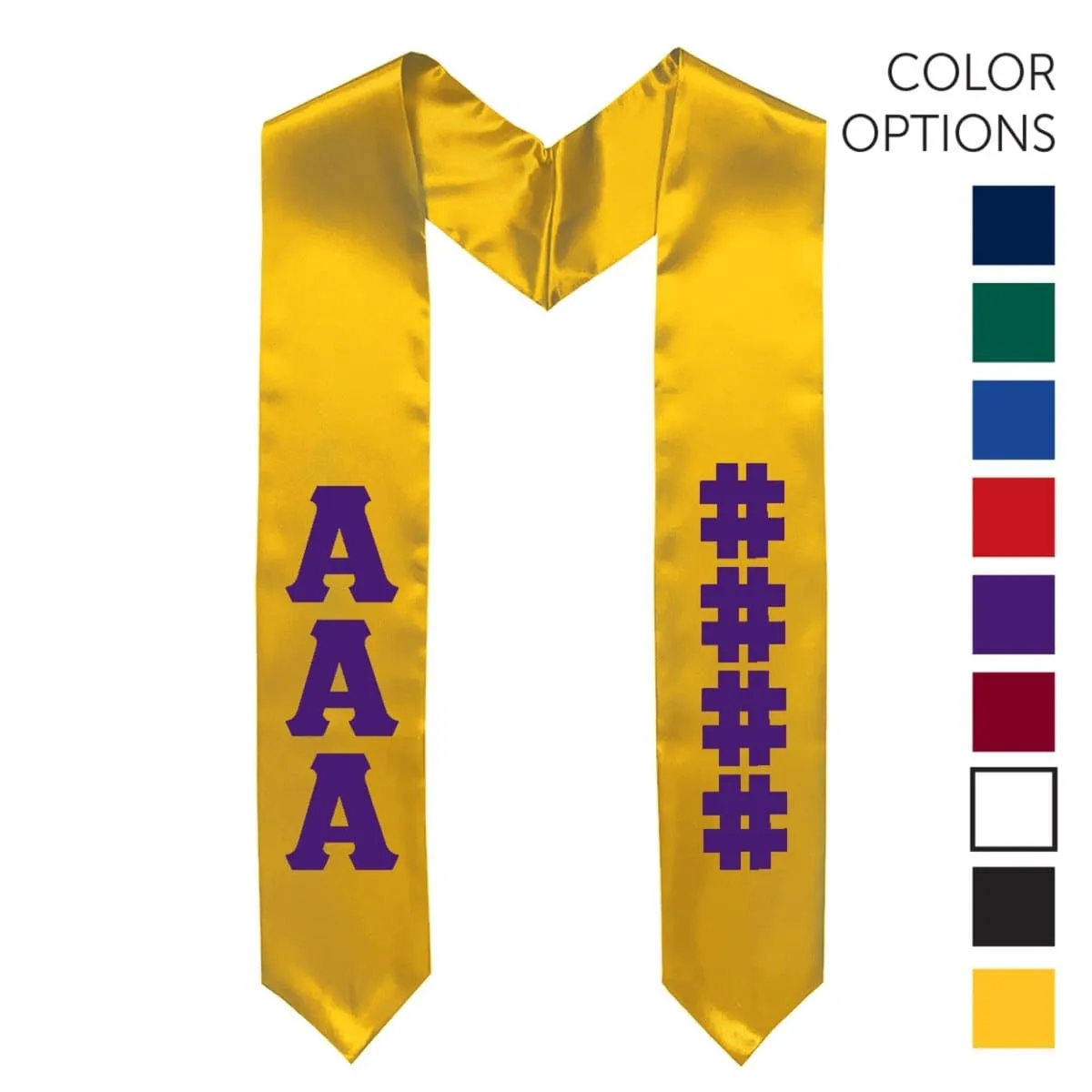 AGR Pick Your Own Colors Graduation Stole
