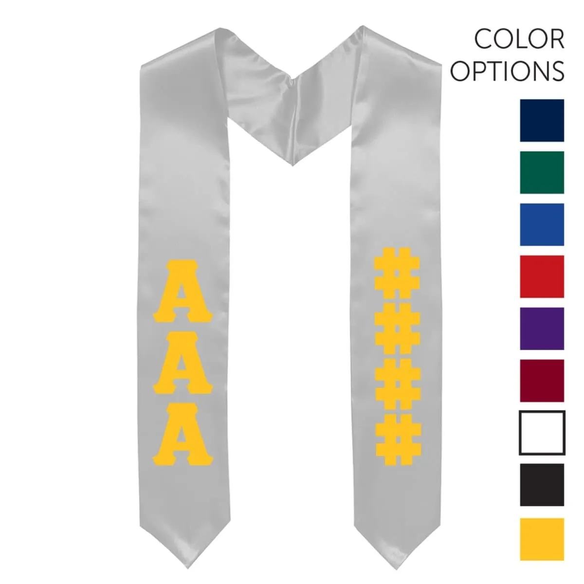 AGR Pick Your Own Colors Graduation Stole