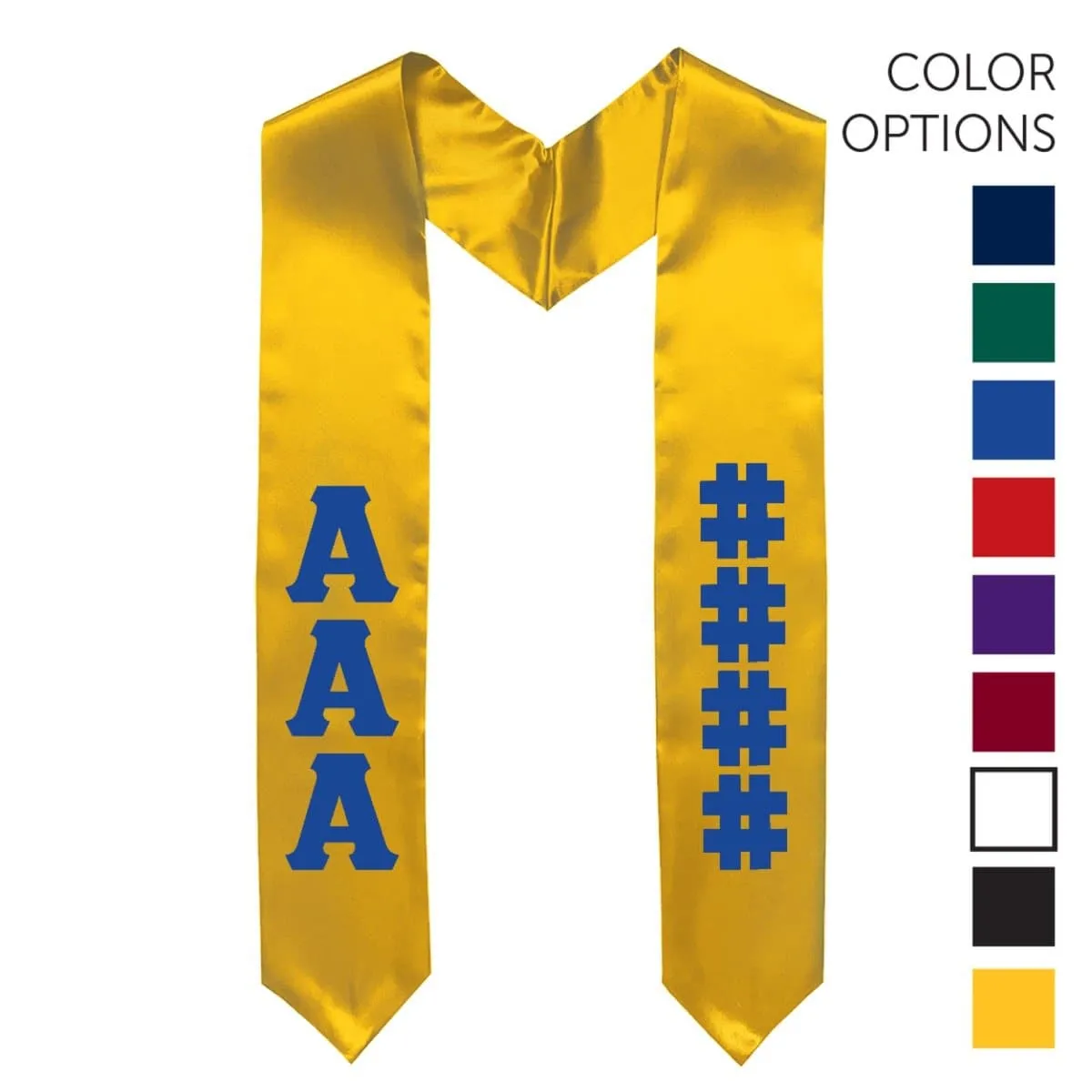 AGR Pick Your Own Colors Graduation Stole