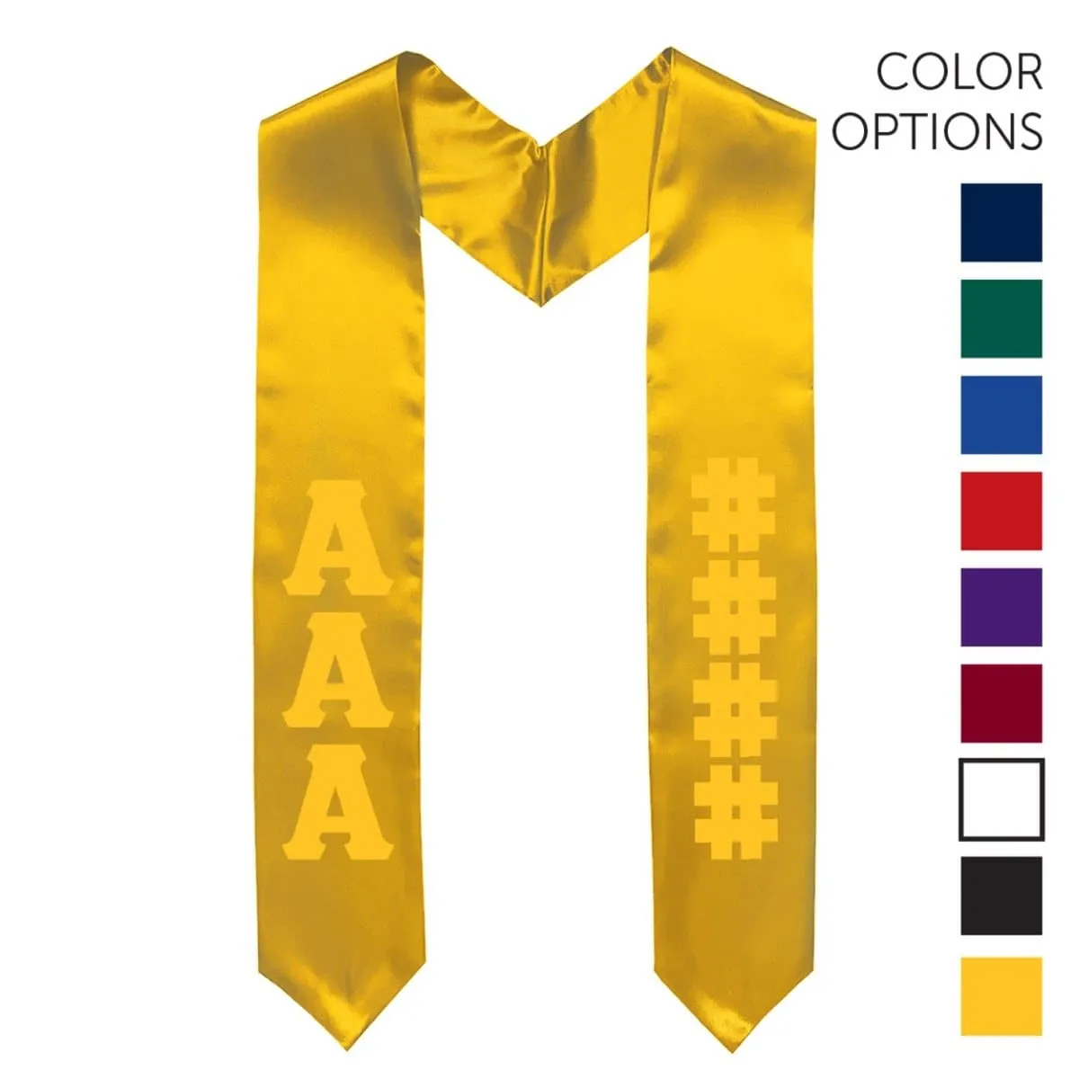 AGR Pick Your Own Colors Graduation Stole