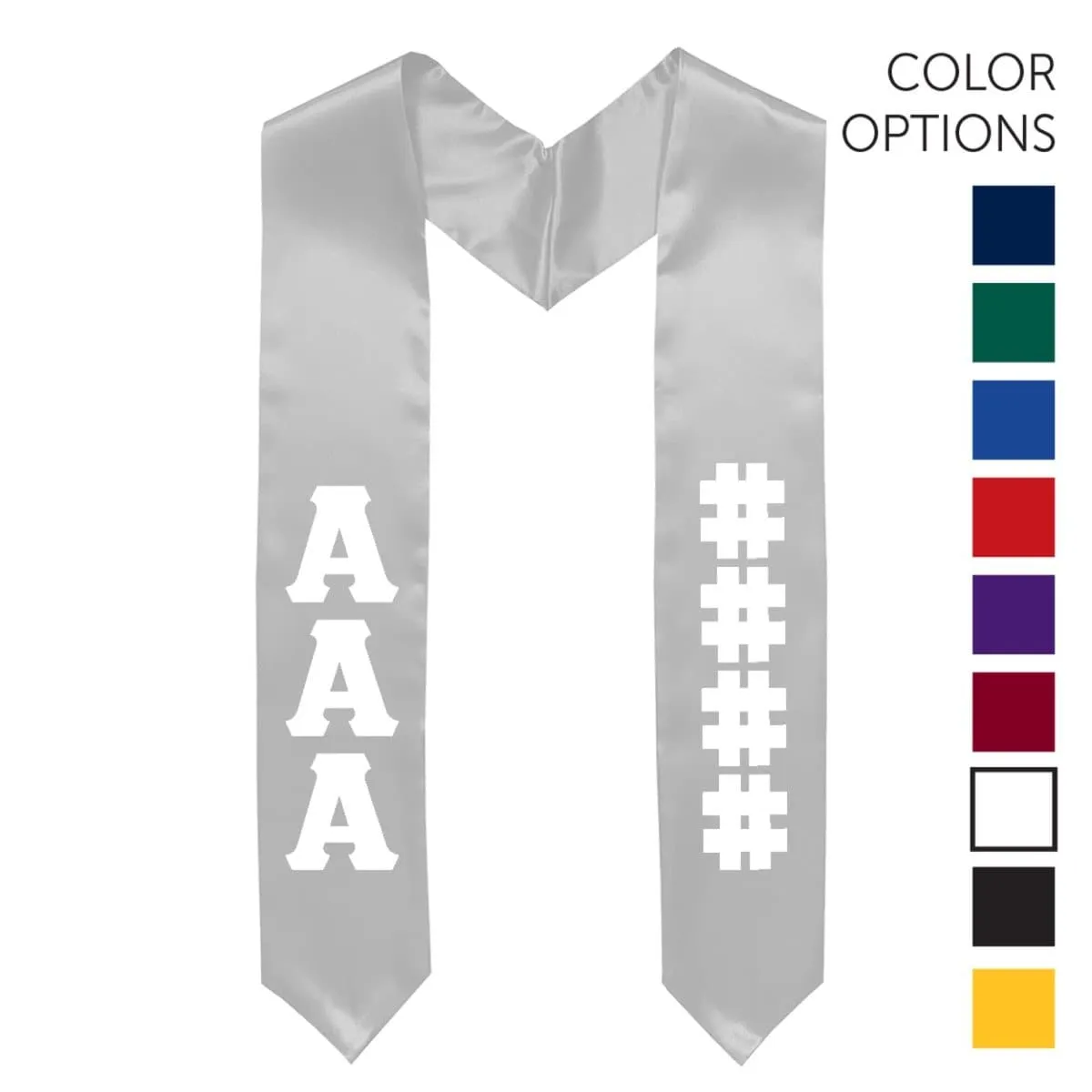 AGR Pick Your Own Colors Graduation Stole