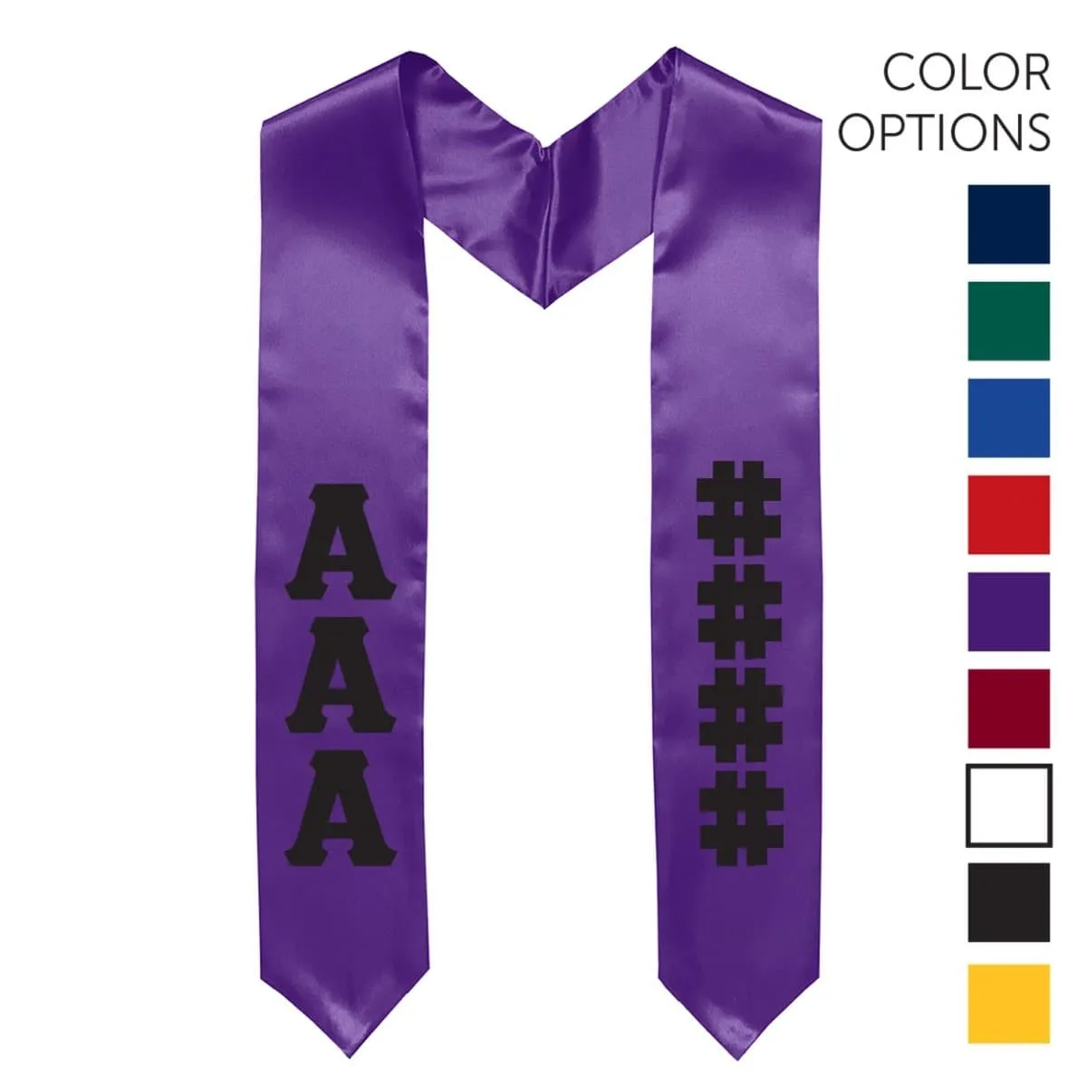 AGR Pick Your Own Colors Graduation Stole