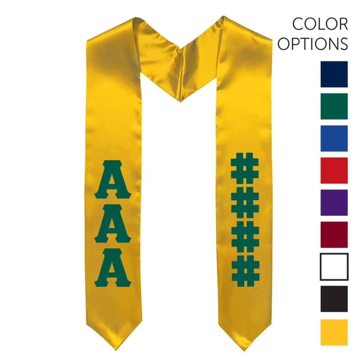 AGR Pick Your Own Colors Graduation Stole