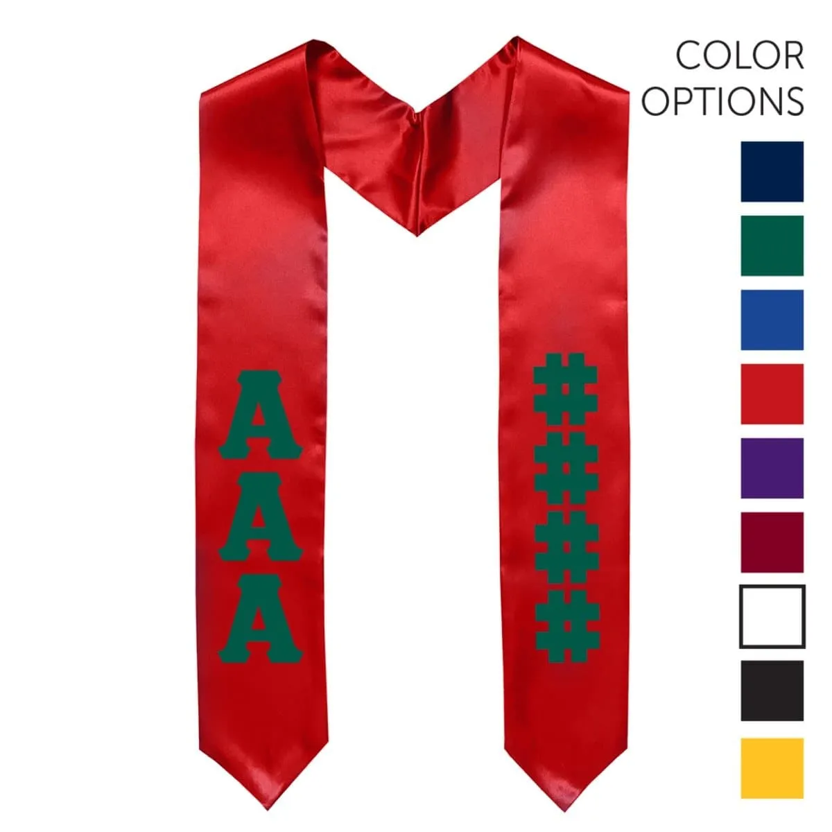AGR Pick Your Own Colors Graduation Stole