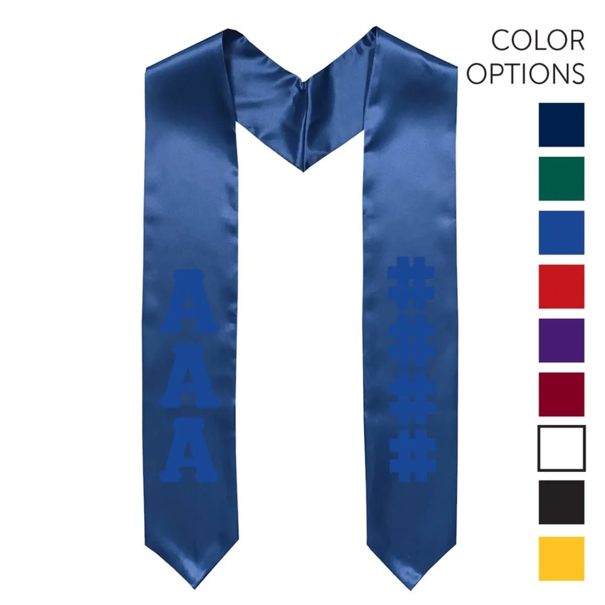 AGR Pick Your Own Colors Graduation Stole