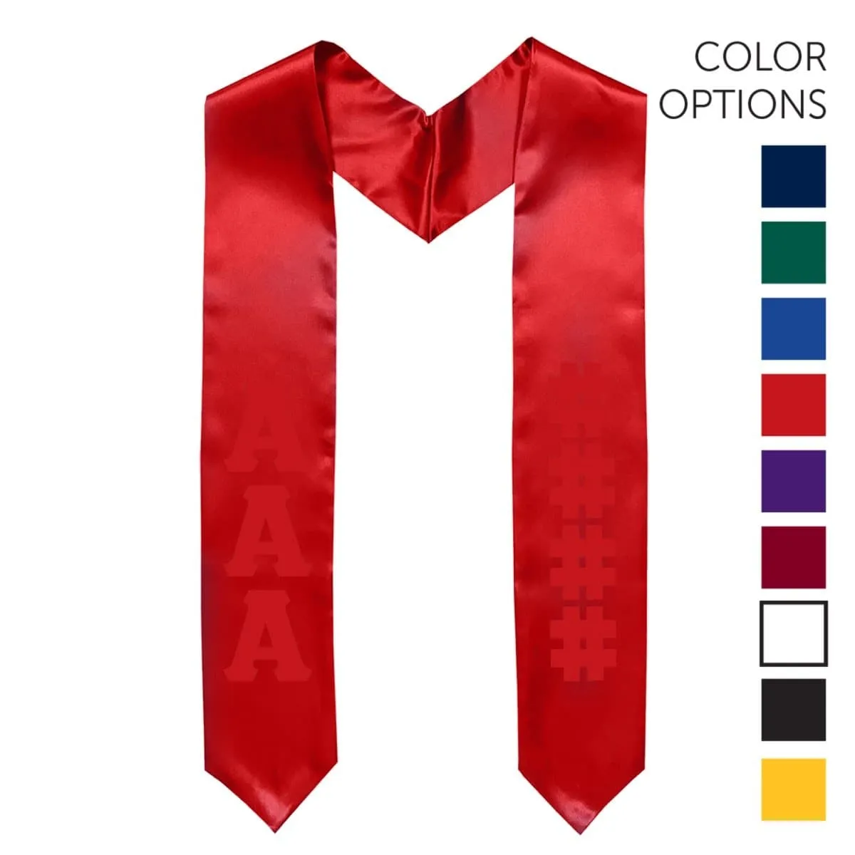 AGR Pick Your Own Colors Graduation Stole