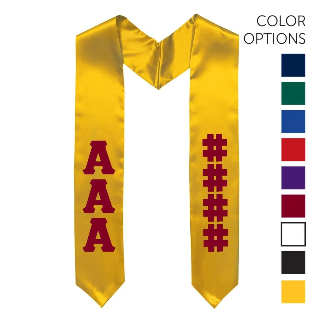 AGR Pick Your Own Colors Graduation Stole