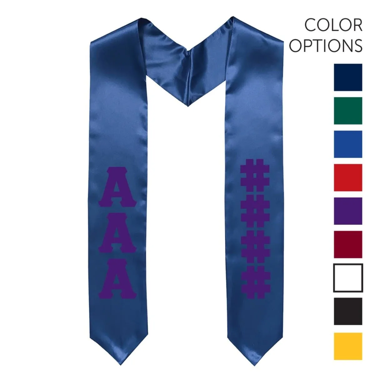 AGR Pick Your Own Colors Graduation Stole