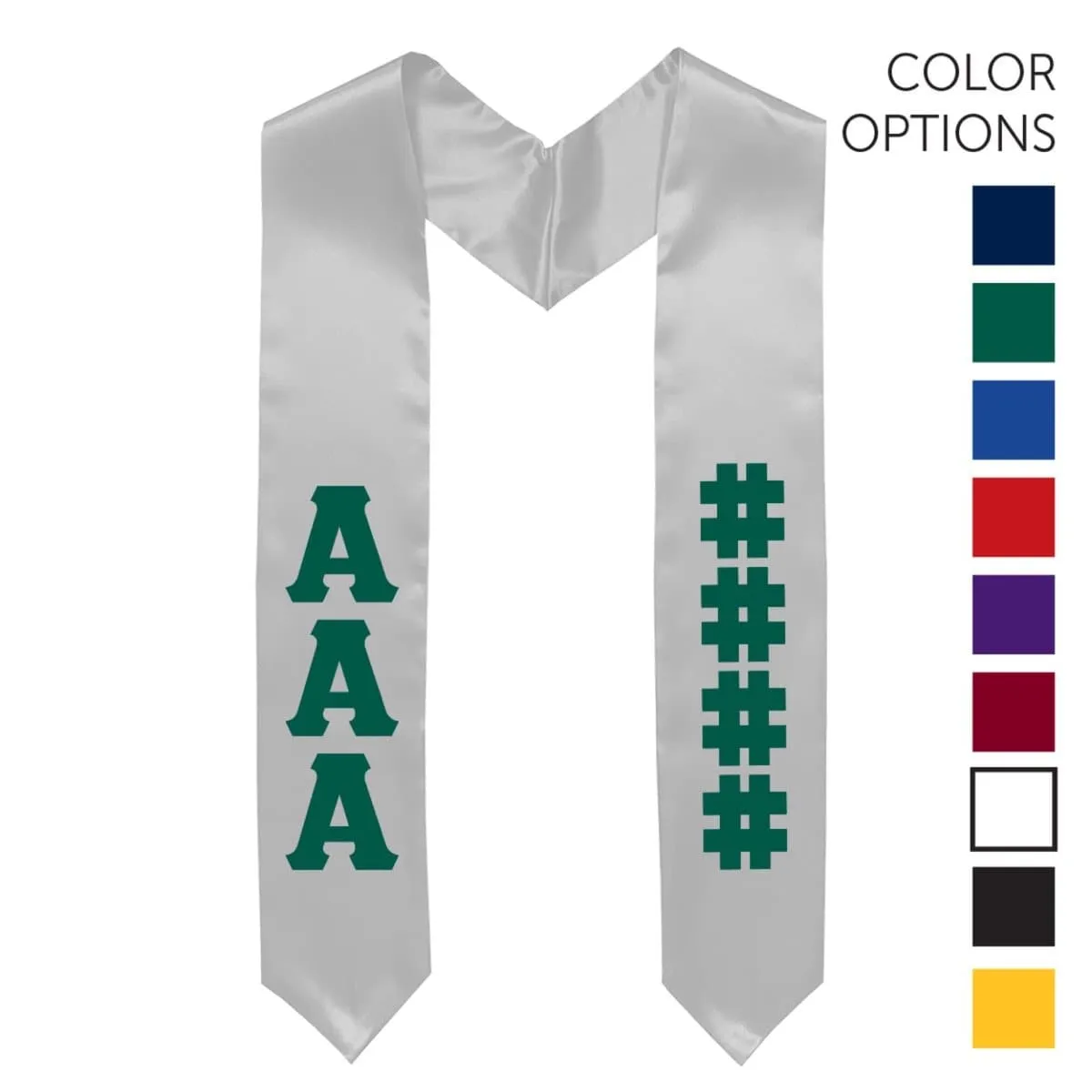 AGR Pick Your Own Colors Graduation Stole