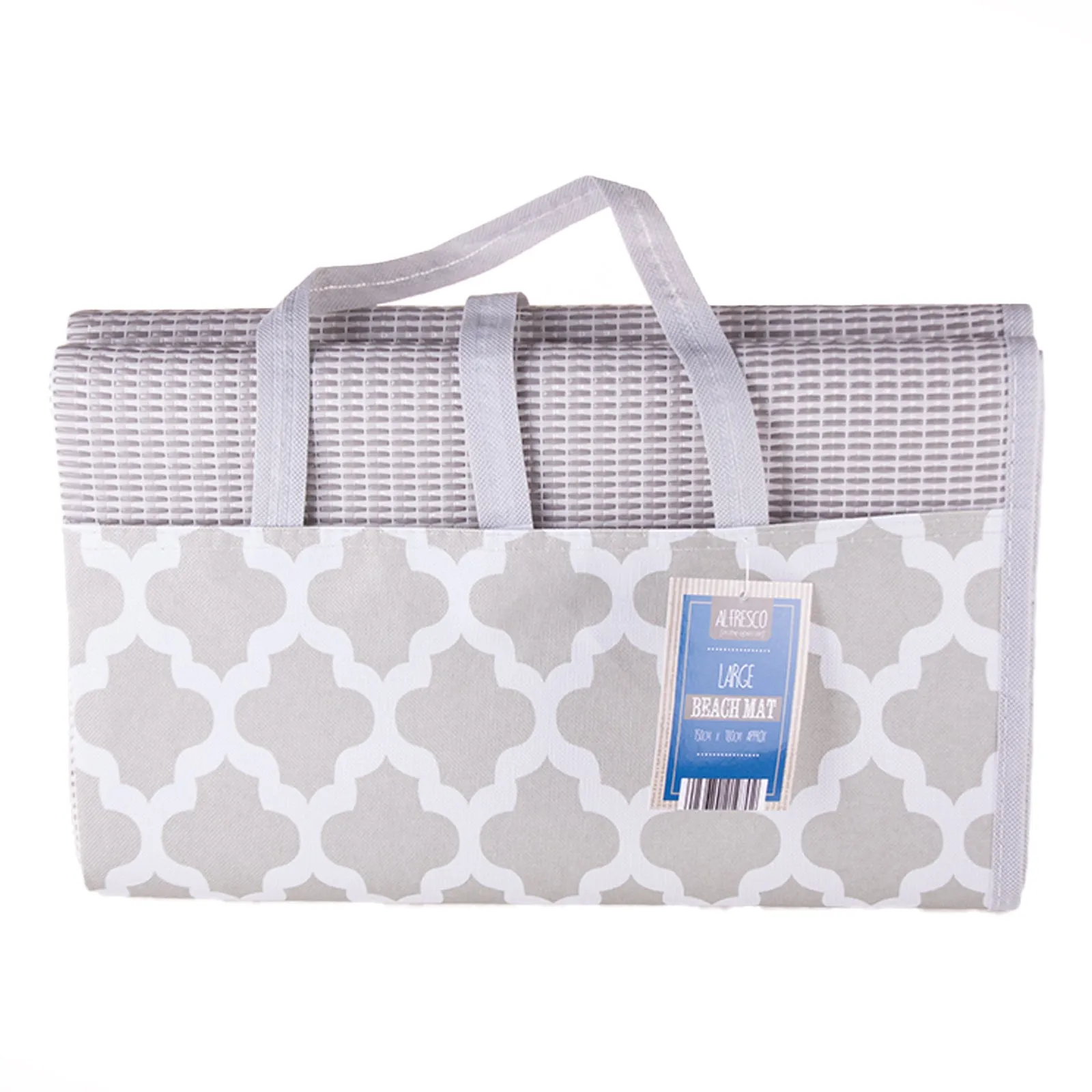 Alfresco Beach Mat Moroccan Grey 150x180cm