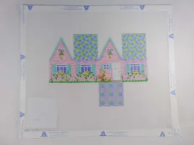 Associated Talents HH101 Easter Cottage Blue Lattice
