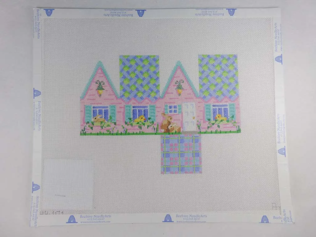 Associated Talents HH101 Easter Cottage Blue Lattice