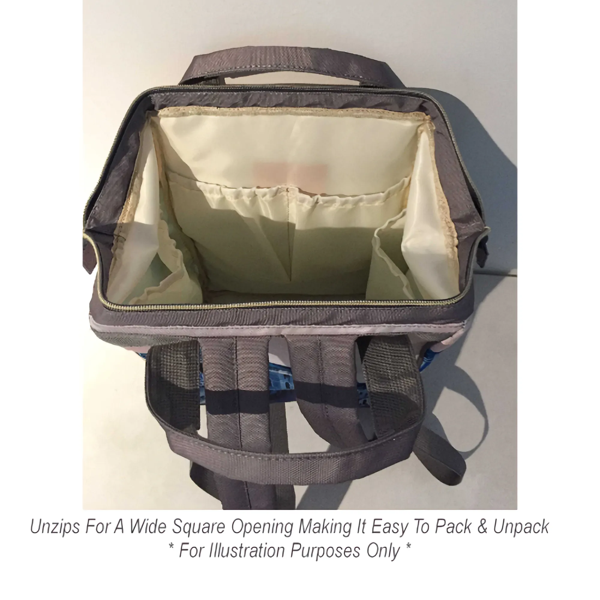 Baby Boy Blonde With Teddy Bear Moons and Stars Diaper Backpack Waterproof Backpack