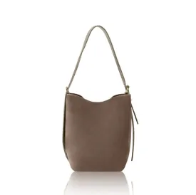Back Soon - Suede Bucket Bag | Taupe
