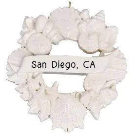 Beach Seashell Christmas Ornament