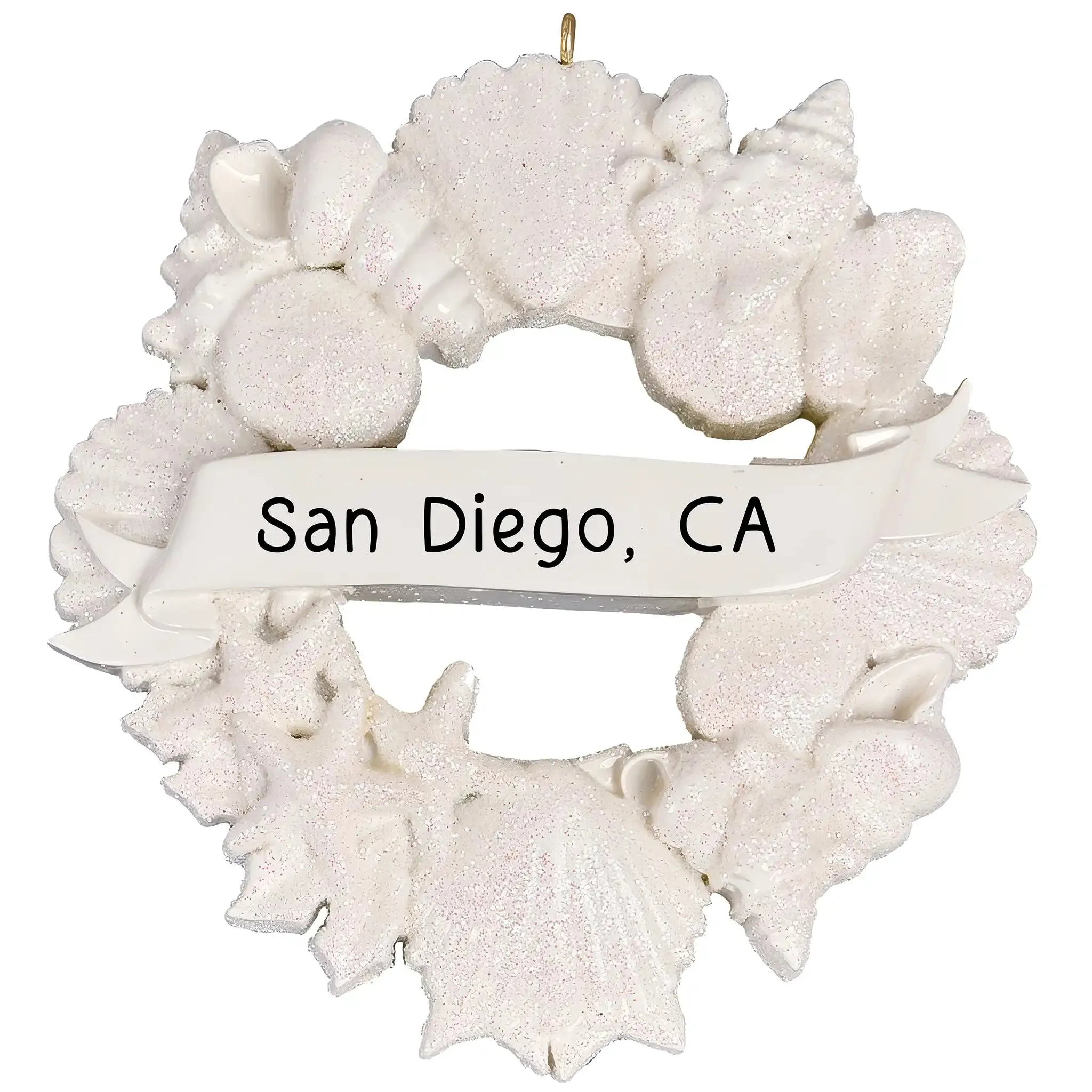 Beach Seashell Christmas Ornament