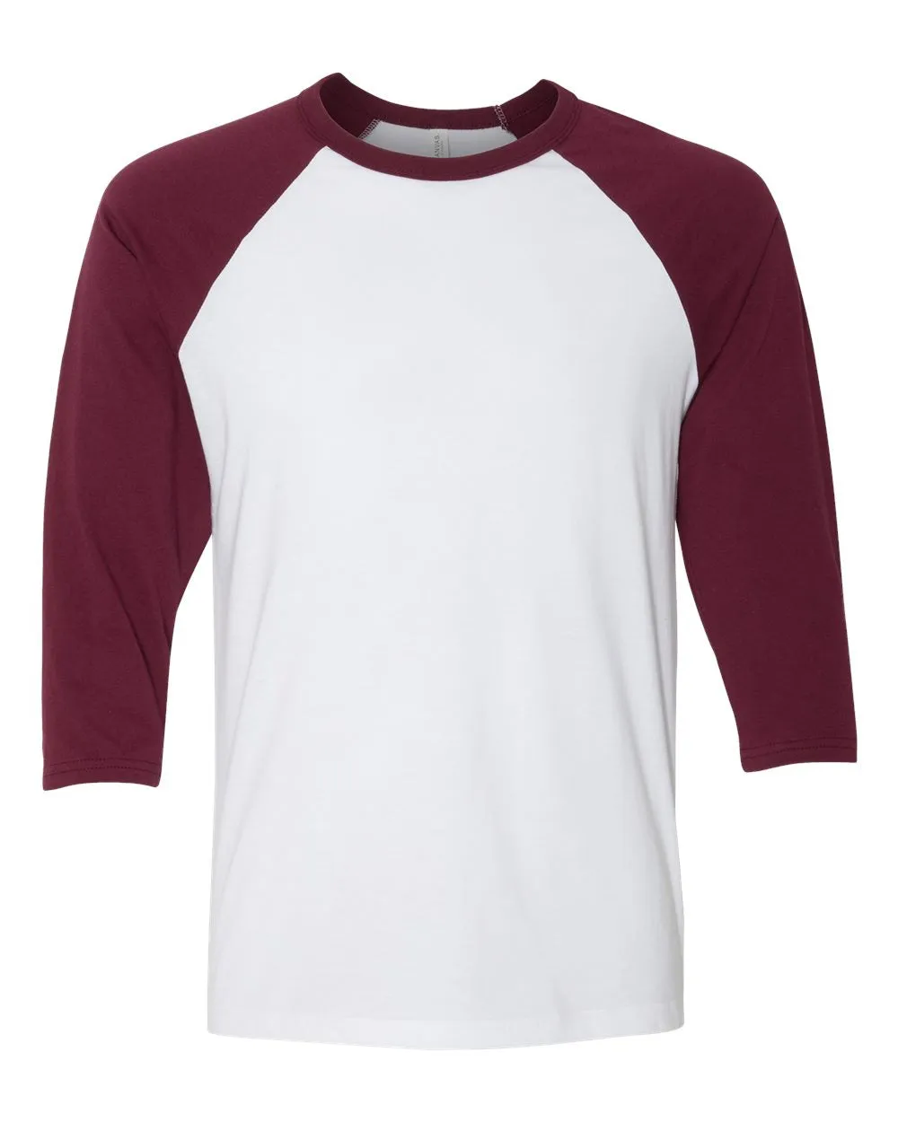 Bella   Canvas 3200 - Unisex Three-Quarter Sleeve Baseball Tee, T-Shirt