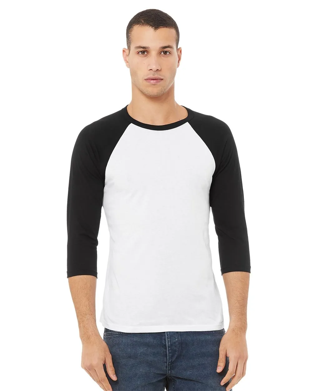 Bella   Canvas 3200 - Unisex Three-Quarter Sleeve Baseball Tee, T-Shirt