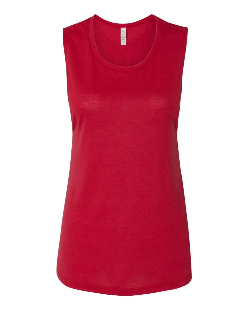 Bella   Canvas 8803 Women's Flowy Scoop Muscle Tank - Red