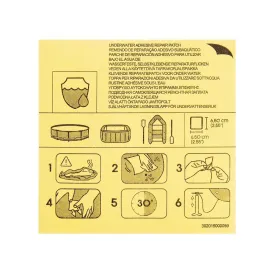 BestwayÂ® waterproof self-adhesive repair patches 6.5 x 6.5 cm 10 pieces