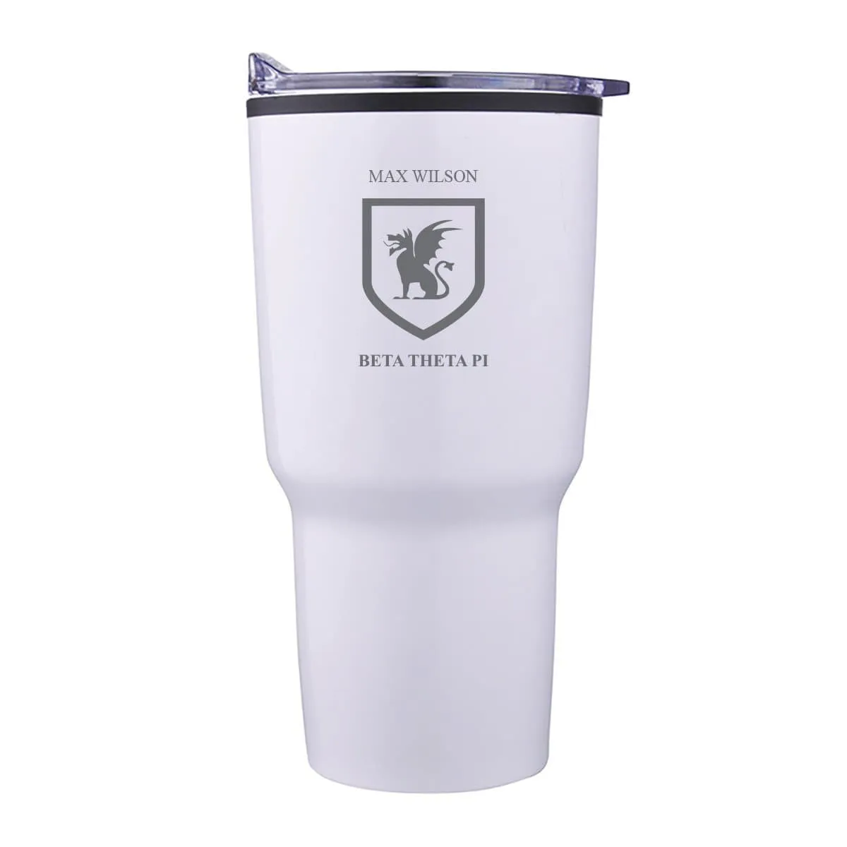 Beta Personalized 30oz White Tumbler