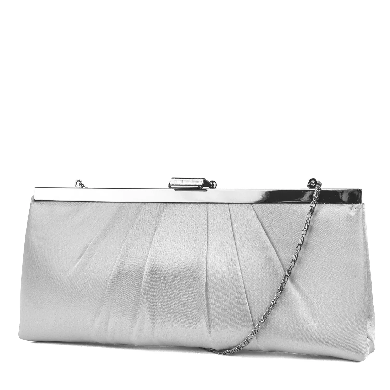 Blaire Framed Satin Evening Clutch