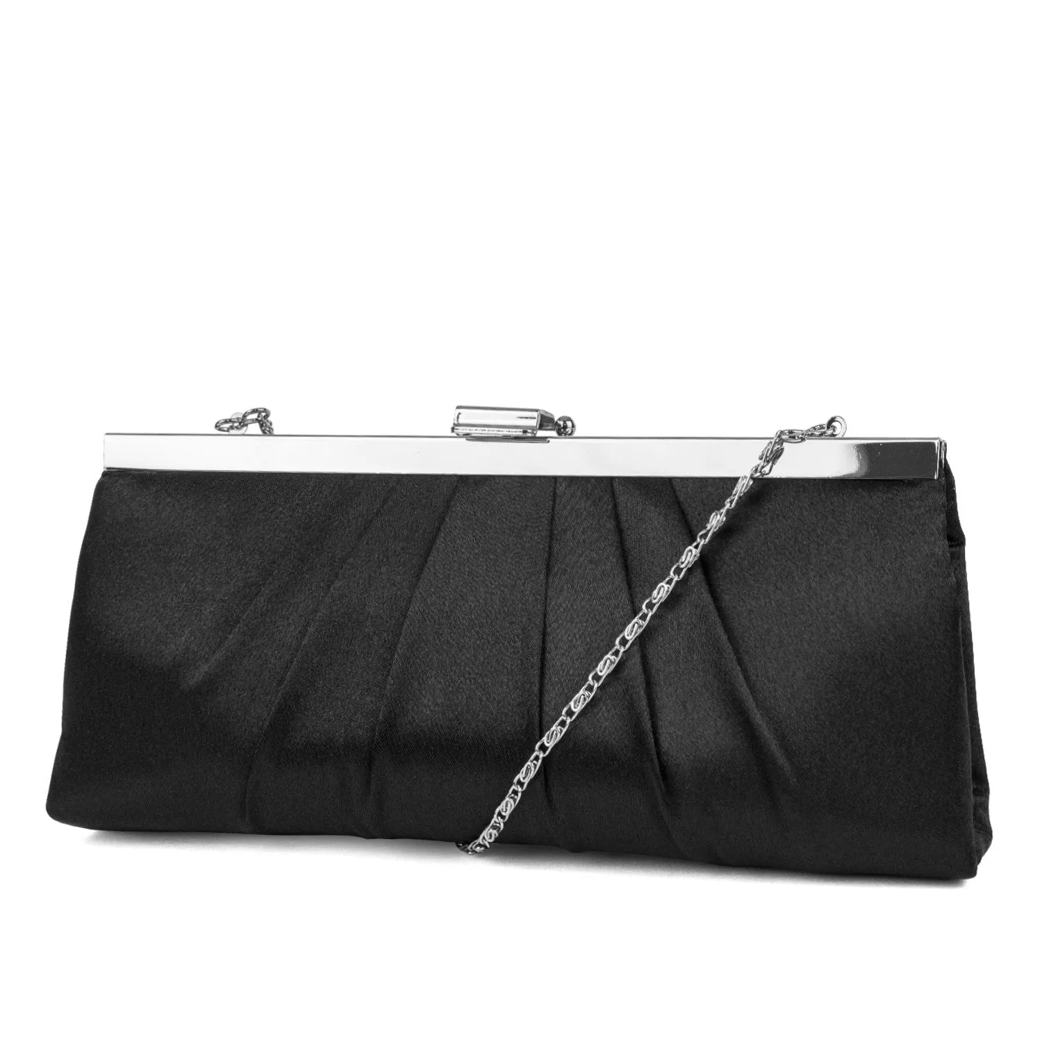 Blaire Framed Satin Evening Clutch