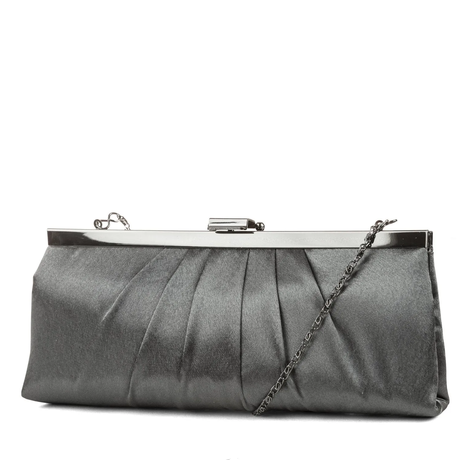 Blaire Framed Satin Evening Clutch