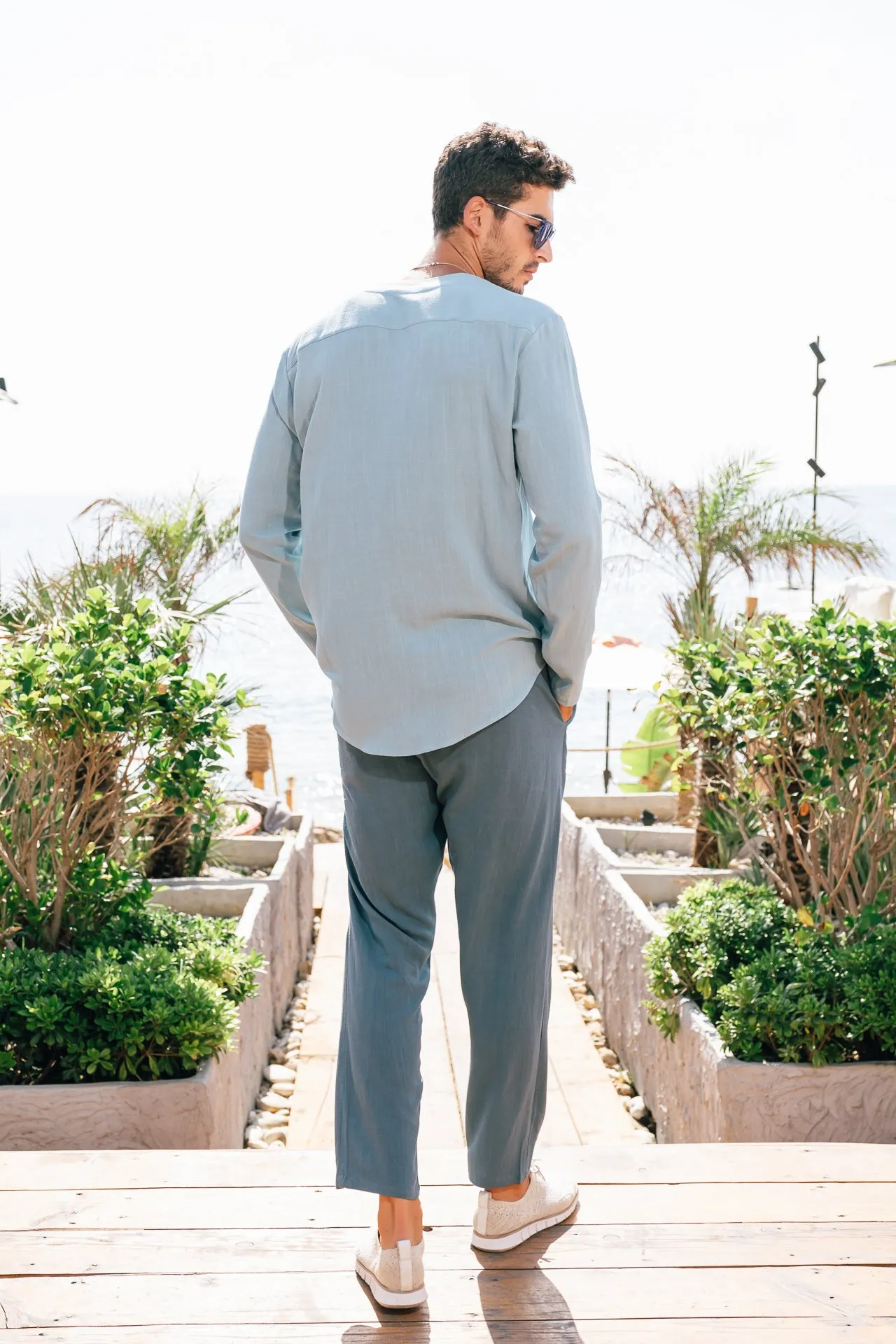 BLUE PETROL PANTS