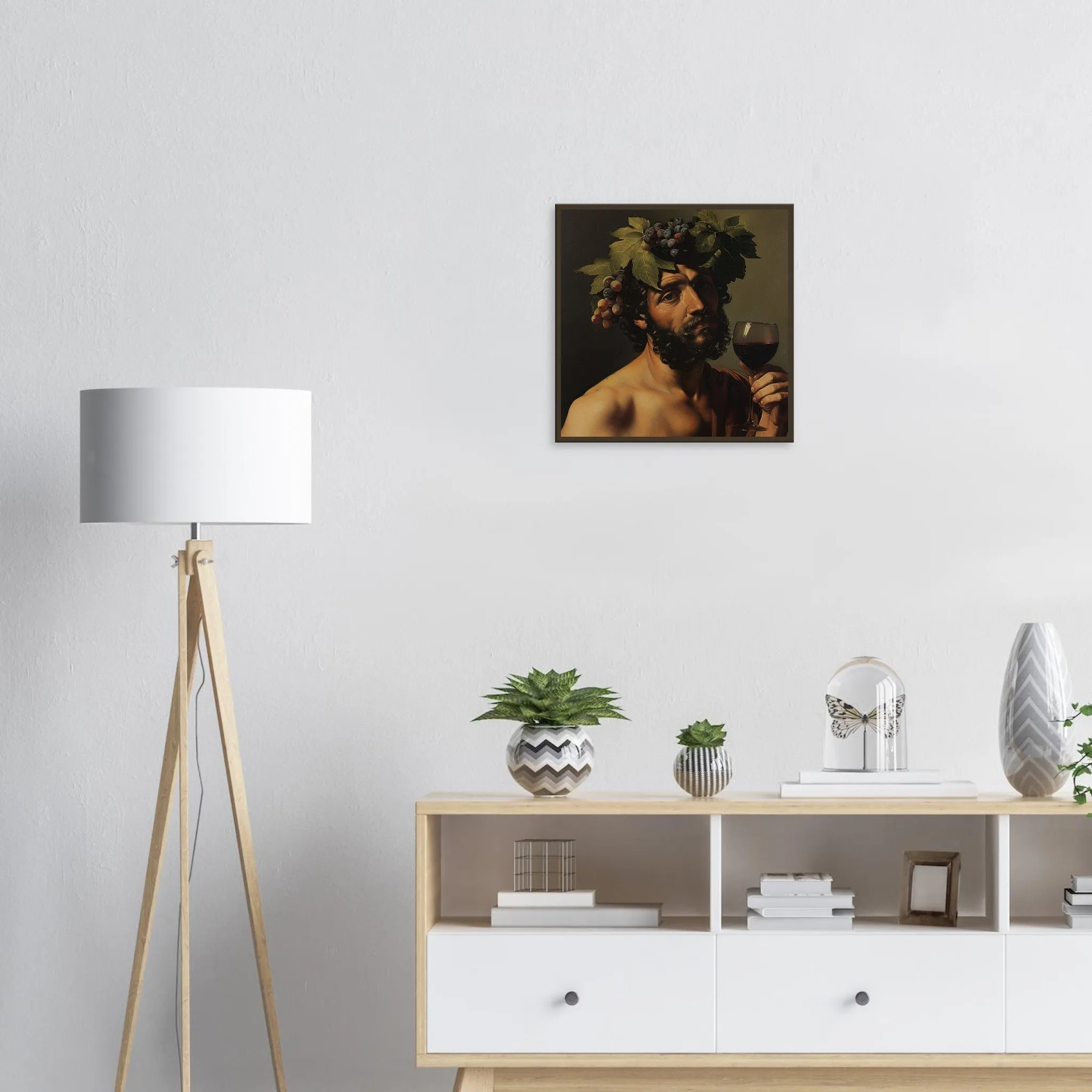 Caravaggio Style Bacchus Art - Wine Canvas