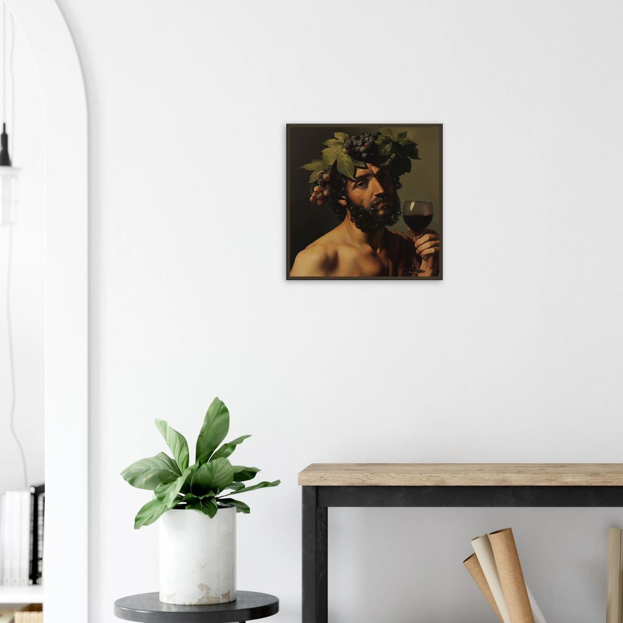 Caravaggio Style Bacchus Art - Wine Canvas