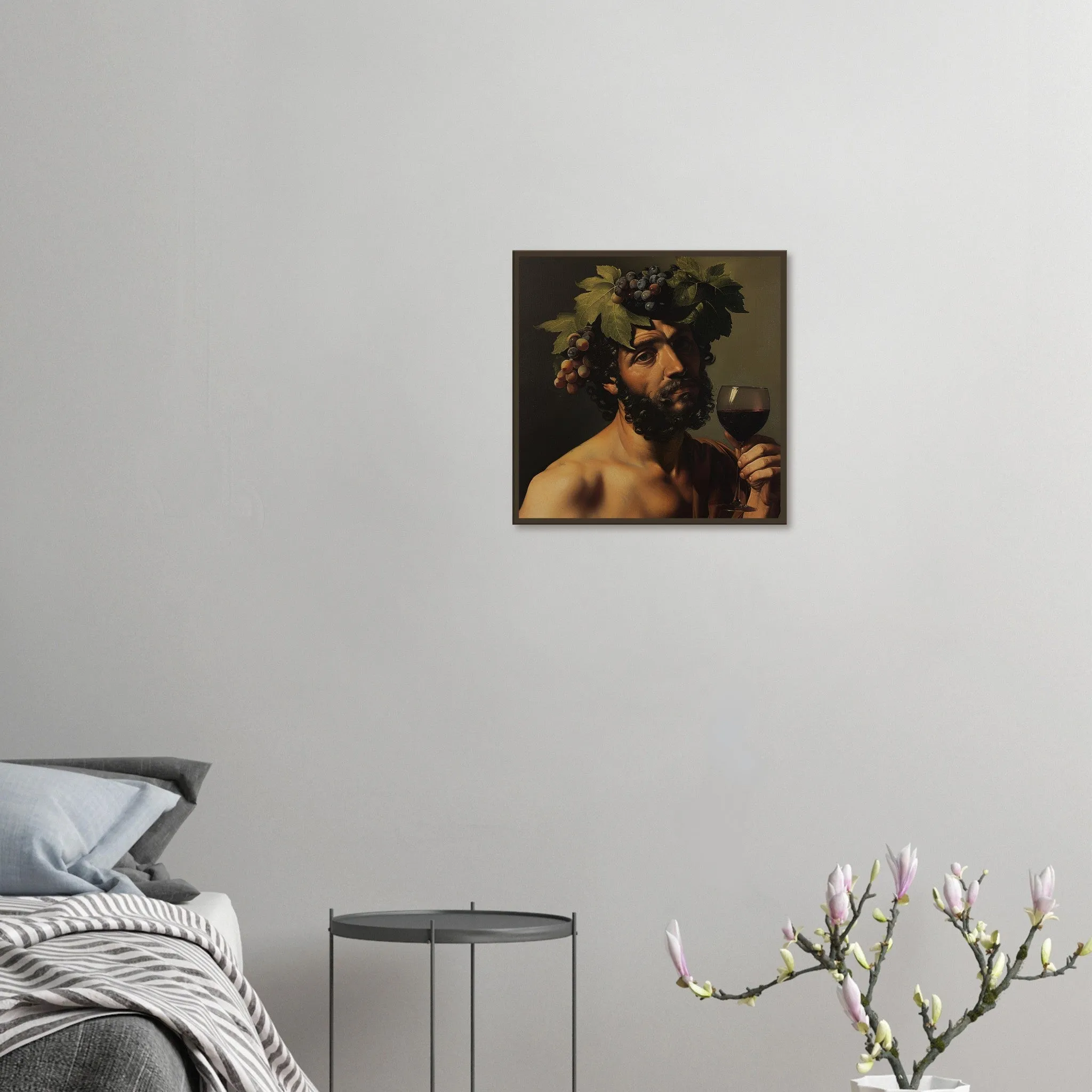 Caravaggio Style Bacchus Art - Wine Canvas
