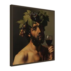 Caravaggio Style Bacchus Art - Wine Canvas