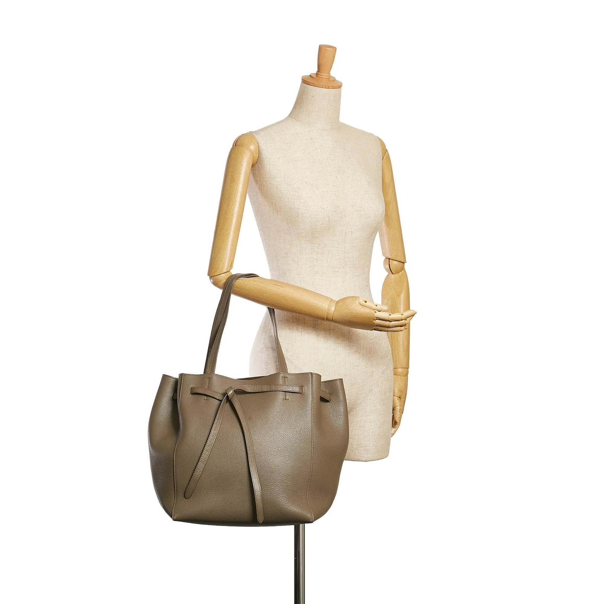 Celine Small Phantom Cabas Leather Tote Bag (SHG-35043)