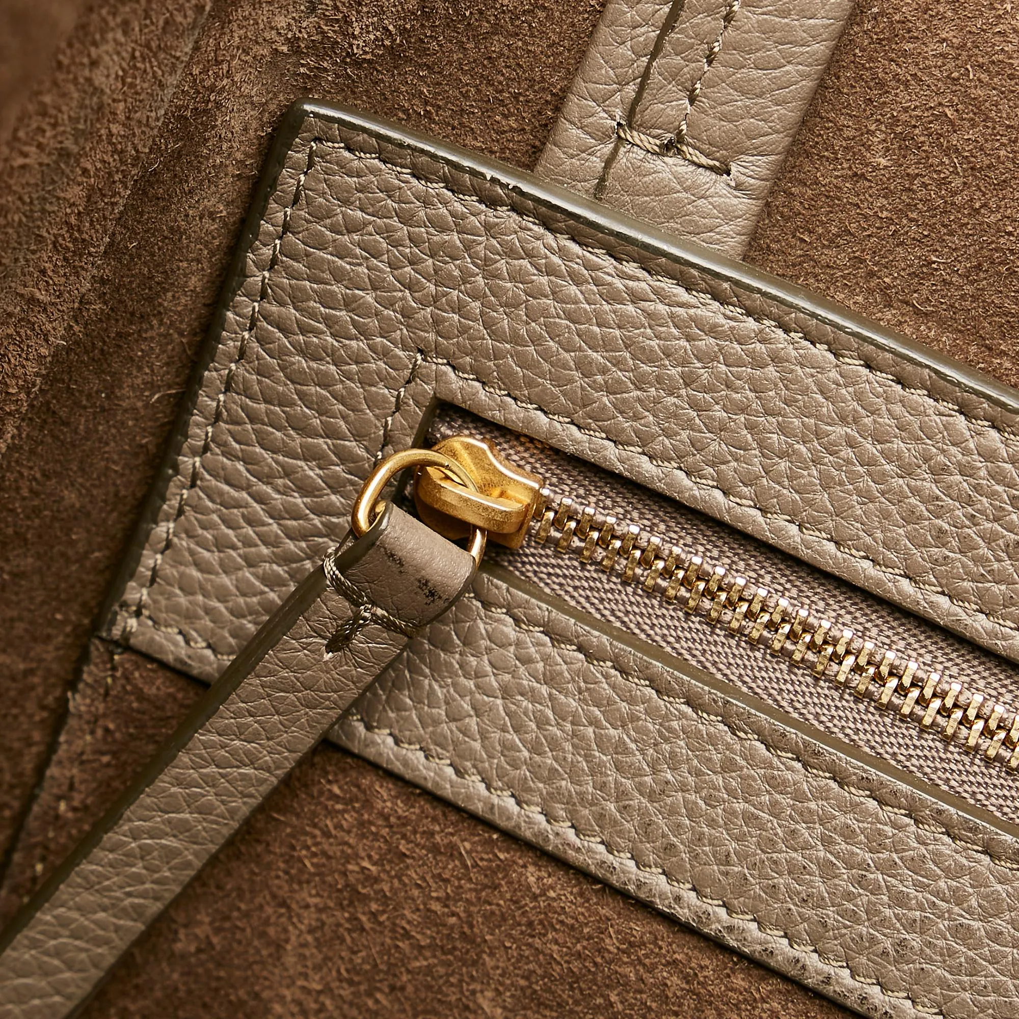 Celine Small Phantom Cabas Leather Tote Bag (SHG-35043)