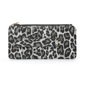 Cheetah Grey Slim Card Holder Wallet